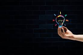 Creative idea light bulb